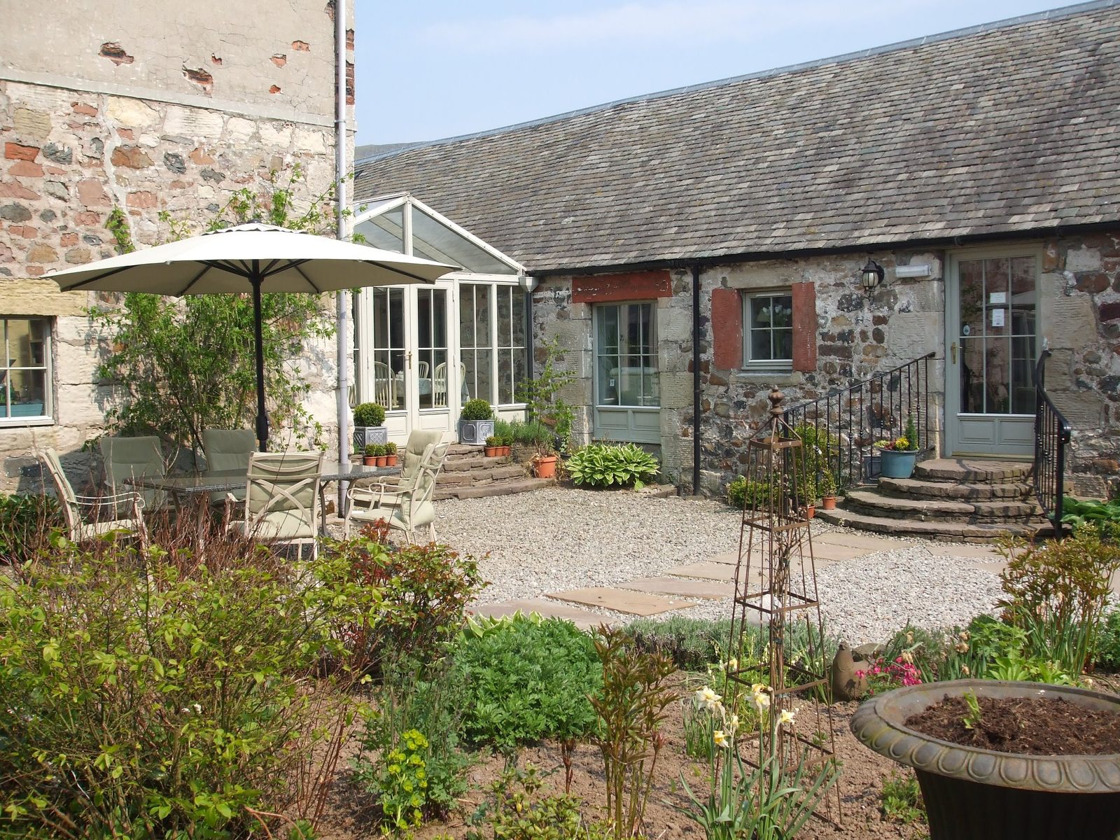 Courtyard Cafe at Knockraich Farm in Fintry